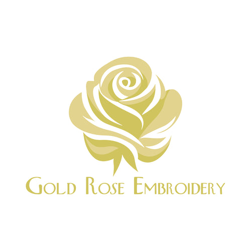 Gold Rose Embroidery